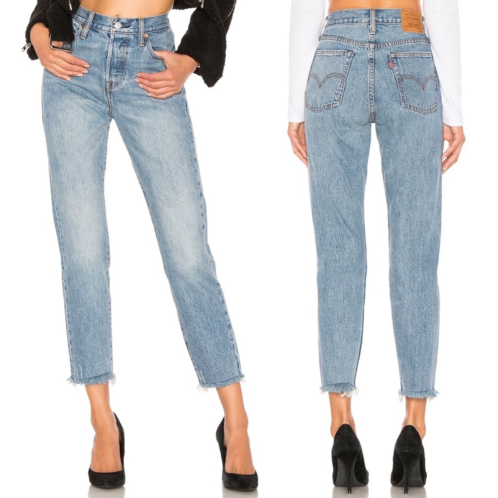 Levi’s Wedgie Icon Fit Frayed Jeans Shut Up Wash